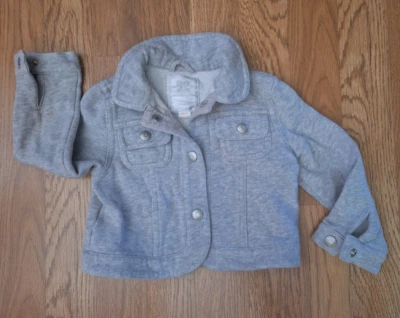 Chaqueta Gymboree Niños Gruesa Polar Gris A Presión Manga Larga Talla 2T-3T Foto 1 de 4