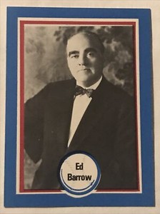 1976 shakeys pizza ed barrow #65 new york yankees card