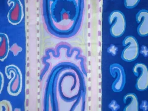KAFFE FASSETT JUNGLE STRIPE BLUE GP65 17" X WOF original issue - Picture 1 of 3