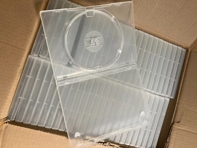 AMARAY DVD Blu-ray CD Box 1 Disc transparent 14mm Original 50x - Bild 1 von 3