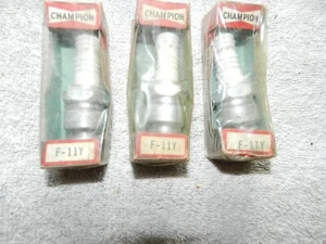 3 Champion F-11Y spark plugs  vintage in package - Picture 1 of 1