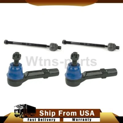 Extremos de barra de amarre exterior interior delantero Mevotech 4 piezas para GMC Acadia 2007-2016 Foto 1 de 4