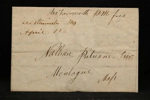 Massachusetts: Westminster 1837 Stempelloser Brief Ms Postmaster Free, Worcester Co - Bild 1 von 3