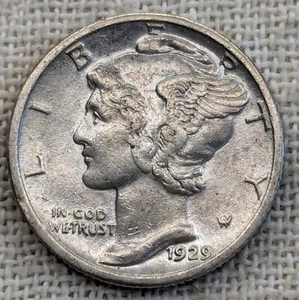 1929 S Merkur Groschen vz/au: geringe Auflage 4,7 m (6.000 links) - 0,9 Feinsilbermünze  - Bild 1 von 6