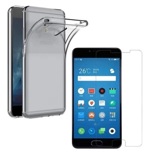 For MEIZU M5 CLEAR CASE + TEMPERED GLASS SCREEN PROTECTOR SHOCKPROOF COVER M 5 - Picture 1 of 12