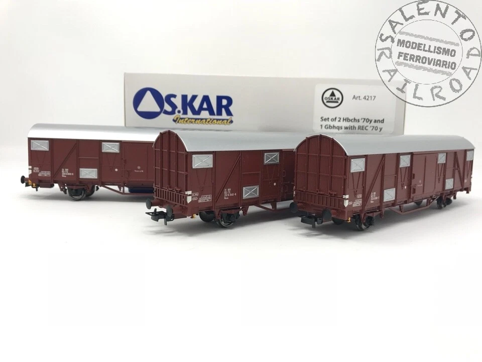 Oskar E1000 1:87 Set 2 Automotrici Diesel Emmina M11 e M32 FCL Epoca IV