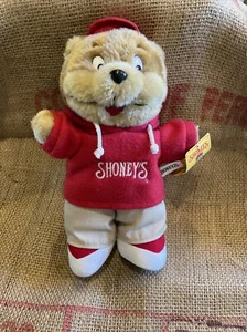 Shoney's Restaurant Shoney Bear 2009 felpa 12" oso sudadera con capucha y pantalones caqui rellenos - Imagen 1 de 7