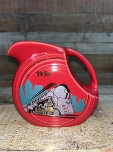 FIESTA® 1938 JUICE PITCHER, HLCCA 2006, NY Central Streamliner Train Scarlet - Picture 1 of 7