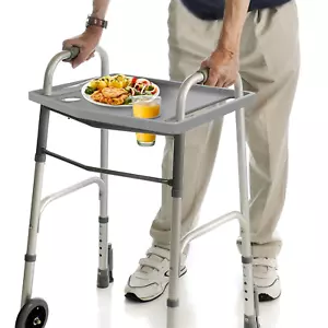 Rollator Tablett Tisch 2 Getränkehalter Universal Tabletts Standard klappbar Gehhilfen Zuhause - Bild 1 von 1