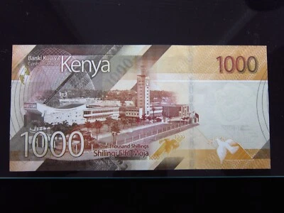 Kenya 1000 Shillings 2019 P56 Unc i8167 Benki Kuu Central Bank Money - Image 1 of 2