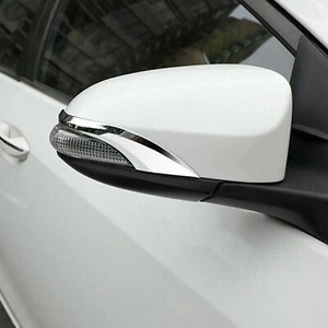 Fit Toyota Corolla 2014-2018 Chrome Car Rearview Side Mirror Cover Trim Strip - Picture 1 of 4