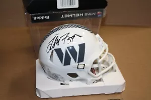 WASHINGTON COMMANDERS LONDON FLETCHER SIGNED RIDDELL 2024 SALUTE MINI HELMET JSA - Picture 1 of 2