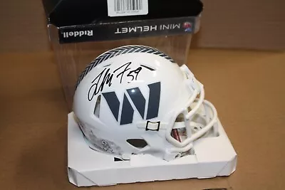 WASHINGTON COMMANDERS LONDON FLETCHER SIGNED RIDDELL 2024 SALUTE MINI HELMET JSA - Image 1 of 2