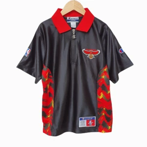 Atlanta Hawks NBA Basketball Aufwärmshirt Champion Größe 8-10 Jahre Jugend S - Neu - Bild 1 von 4