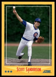 1988 Score Baseball Card Scott Sanderson Chicago Cubs #544 - Picture 1 of 2