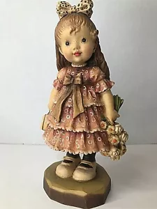 ANRI A Special Day 135/4000 Sarah Kay Design Valentine Wood Carving Italy VTG - Picture 1 of 12