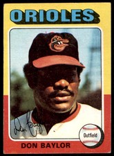 1975 TOPPS DON BAYLOR BALTIMORE ORIOLES #382