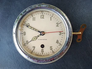 Ship clock Soviet Submarine Cabin 5-24m 1975y.mechanical wall clock antimagnetic - Picture 1 of 23