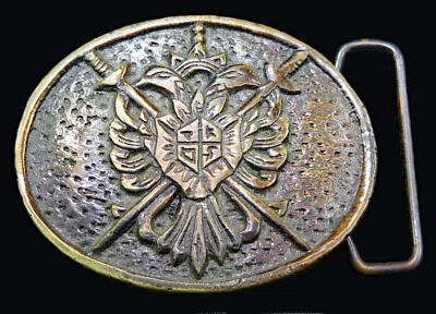 Coat Arms German Imperial Eagle Order Golden Fleece Vintage Belt Buckle - Image 1 of 4