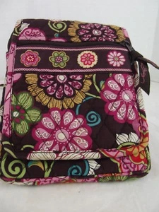 Bolso Bandolera Vera Bradley Marrón Rosa Flores Mujer - Imagen 1 de 8