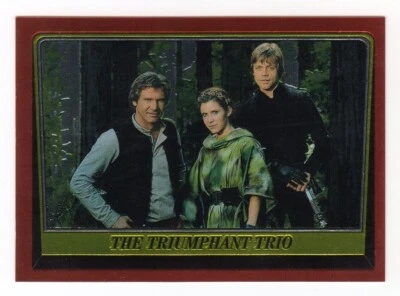 1999 Topps Star Wars Chrome Archives #90 The triumphant trio - Image 1 of 3