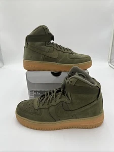 Nike Air Force 1 High WB GS "Medium Olive" Dark Gum 6.5Y Green 922066-202 - Picture 1 of 7
