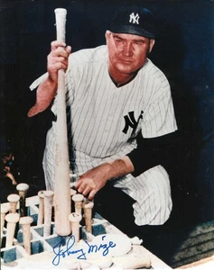 Deceased New York Yankees HOF Great Johnny Mize Autographed 8x10 W/COA - Picture 1 of 1