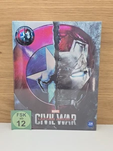 Captain America: Civil War - Weet Exclusive Fullslip A1 3D+Blu-ray Steelbook OVP - Bild 1 von 9