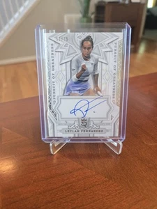 2024 Topps Royalty Tennis Leylah Fernandez Pursuit Of Greatness Autogramm /75 auf Karte - Bild 1 von 2