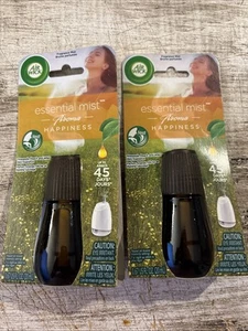 2 AIR WICK ESSENTIAL MIST AROMA HAPPINESS - Picture 1 of 5