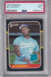 Donruss Rated Rookies 1987 Bo Jackson #35 * Royals * Como nuevo PSA 9 - Imagen 1 de 1