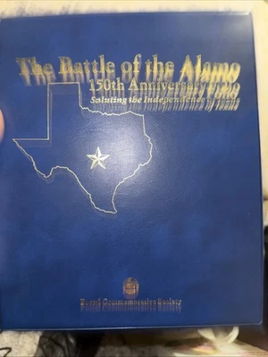 The Battle Of The Alamo 150th Anniversary Folio Postage Stamps Rare - Image 1 of 4