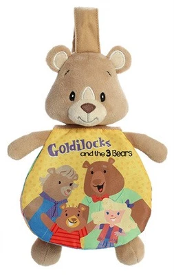 Libro suave con percha Aurora Baby Ricitos de Oro y Tres Osos 9" Story Pals Foto 1 de 2