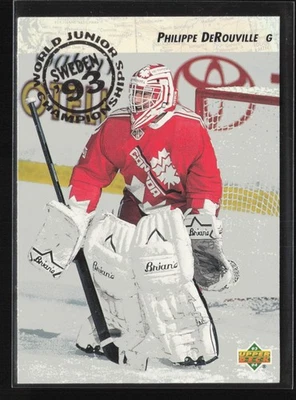 1993-94 Upper Deck #260 Philippe DeRouville Canada Rookie World Junior - Image 1 of 2