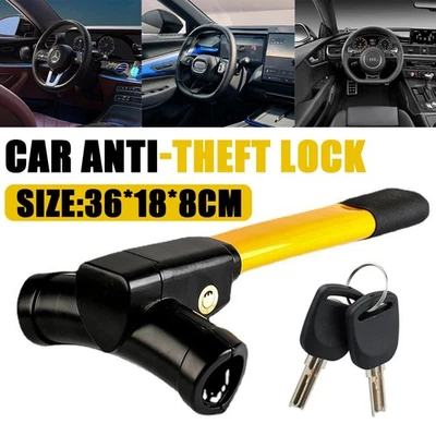 Lenkradkralle Lenkradschloss Lenkradsperre Autokralle Auto Diebstahlschutz gelb - Bild 1 von 4