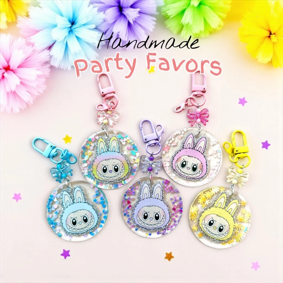 Llavero Monstruo Brillante Favor Fiesta de Cumpleaños: Colgante de Resina Handmafe Regalos Foto 1 de 4