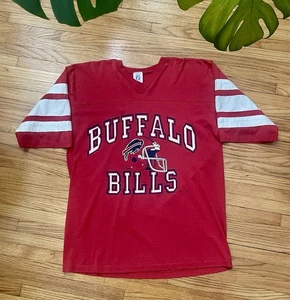 Vintage 90s XL Buffalo Bills Trench AFC Champs Superbowl 1/2 Sleeve T-Shirt USA - Bild 1 von 11