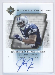 2004 UD Ultimate Collection # 100 Julius Jones RC On Card Auto /250 RB Cowboys - Picture 1 of 2