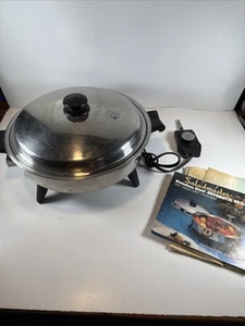 Saladmaster 7256 Stainless 12" Oil Core Immersible Electric Skillet Vapor Lid - Picture 1 of 7