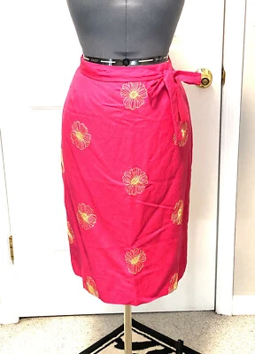 Sara Campbell Falda Fucsia Amarillo Flores 10 275 Foto 1 de 4