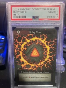 PSA 10 Ruby Core Beta Non Foil Sorcery Contested Realm - Picture 1 of 2
