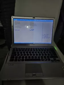 J478 Sony Vaio VGN-SR19XN Model PCG-5N2M Silver 13.3' For Parts Read Bios Test - Picture 1 of 12