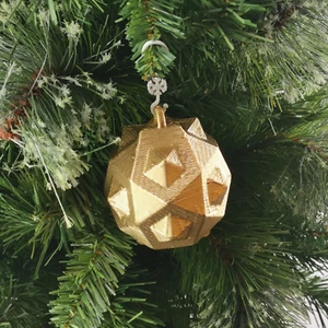 Spike Ball Christmas Tree Bauble Gold - Picture 1 of 1