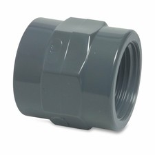 Profec Gewindemuffe, Pvc-U , 10 BAR, Grigio