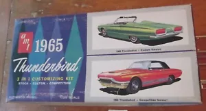 AMT 1965 Thunderbird Cabrio Kit 6215 Personalizzazione Annuale Built in Box 65 - Foto 1 di 10