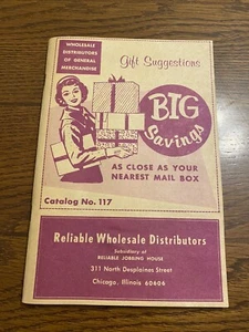 Vintage 1950s Reliable Wholesale Dist. Gift Catalog Jobbing House IL - Picture 1 of 12