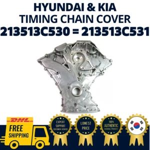 GENUINE OEM Hyundai Kia Timing Chain Cover 213513C530 = 213513C531 FAST SHIPPING - Picture 1 of 1