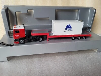 DAF XF 95   P.v.a. Voort Trans Tieflader 20 FT Container Myresjö Superieur - Bild 1 von 4