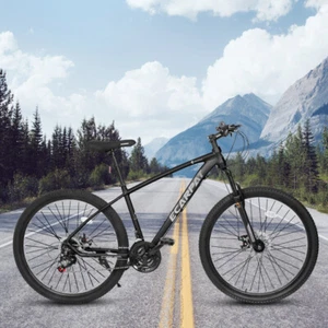 27 Inch Mountain Bike 21 Speed, Suspension Fork, Aluminum Frame Disc Brake - Picture 1 of 7