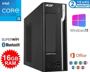 ACER QUAD CORE I5, 16GB RAM, 240GB SSD + 500GB HDD. WIN 11 + MS OFFICE PRO - Picture 1 of 5